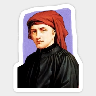 Composer Josquin des Prez illustration Sticker